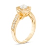 Thumbnail Image 2 of Previously Owned 3/4 CT. T.W. Diamond Cushion Frame Vintage-Style Engagement Ring in 14K Gold