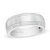 Thumbnail Image 1 of Previously Owned Vera Wang Men's 1/20 CT. T.W. Diamond Four Stone Wedding Band in 14K White Gold