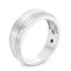 Thumbnail Image 2 of Previously Owned Vera Wang Men's 1/20 CT. T.W. Diamond Four Stone Wedding Band in 14K White Gold