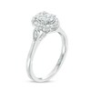 Thumbnail Image 2 of Previously Owned 3/8 CT. T.W. Composite Diamond Scallop Marquise Frame Engagement Ring in 14K White Gold