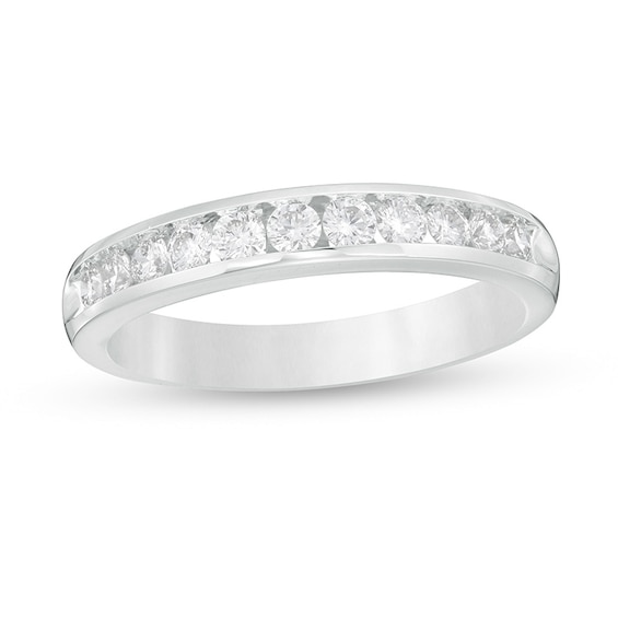 Previously Owned 1/2 CT. T.w. Diamond Band in 14K White Gold (I/Si2)