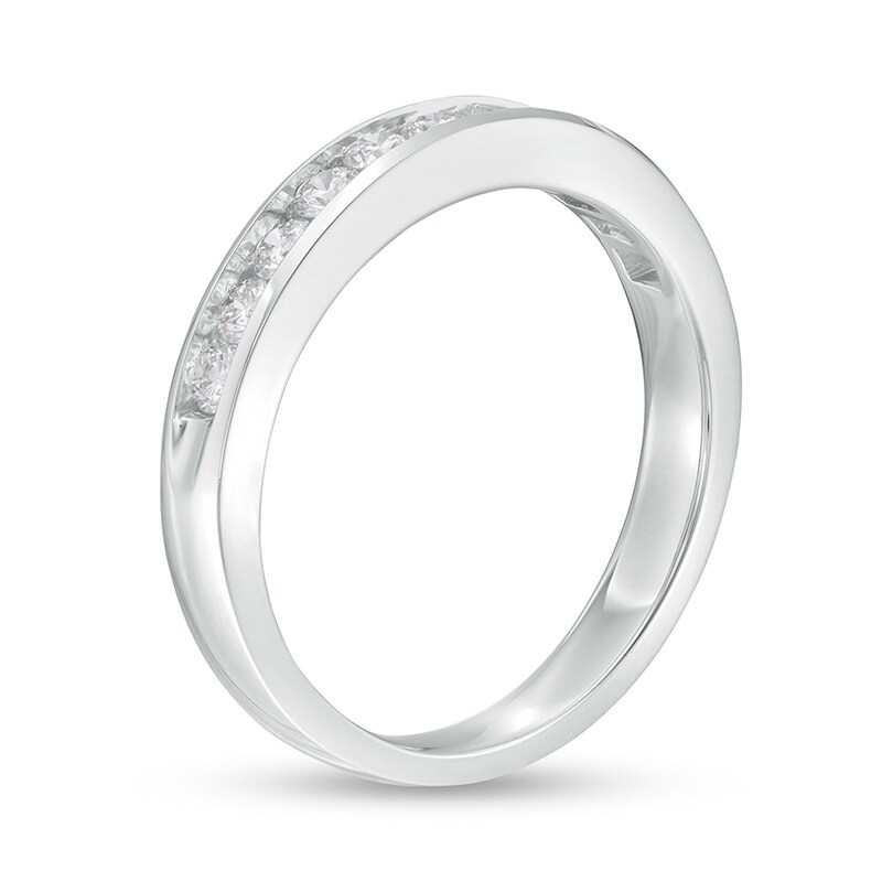 Main Image 3 of Previously Owned 1/2 CT. T.W. Diamond Band in 14K White Gold (I/SI2)