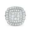 Thumbnail Image 1 of Previously Owned 4 CT. T.W. Composite Cushion-Shaped Diamond Frame Vintage-Style Engagement Ring in 10K White Gold