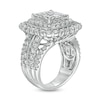 Thumbnail Image 3 of Previously Owned 4 CT. T.W. Composite Cushion-Shaped Diamond Frame Vintage-Style Engagement Ring in 10K White Gold