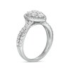 Thumbnail Image 3 of Previously Owned 1-1/4 CT. T.W. Composite Pear-Shaped Diamond Frame Twist Shank Engagement Ring in 14K White Gold