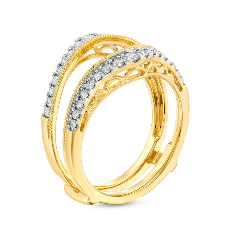 Main Image 2 of Previously Owned - 1/2 CT. T.W. Diamond Vintage-Style Enhancer in 14K Gold