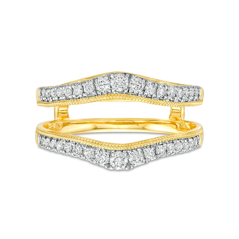 Main Image 3 of Previously Owned - 1/2 CT. T.W. Diamond Vintage-Style Enhancer in 14K Gold
