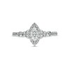 Thumbnail Image 4 of Previously Owned - 3/4 CT. T.W. Marquise Diamond Frame Tri-Sides Engagement Ring in 14K White Gold (I/I2)