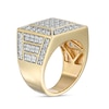 Thumbnail Image 3 of Previously Owned - 3 CT. T.W. Square Composite Diamond Pyramid Frame Ring in 10K Gold