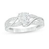 Thumbnail Image 1 of Previously Owned - 1/5 CT. T.W. Composite Diamond Bypass Promise Ring in 10K White Gold