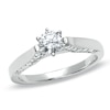 Thumbnail Image 1 of Previously Owned 3/4 CT. T.W. Diamond Milgrain Engagement Ring in 14K White Gold