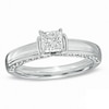 Thumbnail Image 1 of Previously Owned 1 CT. T.W.  Princess-Cut Diamond Engagement Ring in 14K White Gold (I/I1)