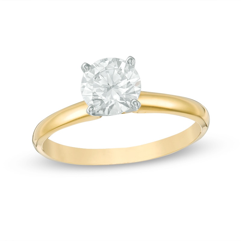 Main Image 1 of Previously Owned 1 CT. Diamond Solitaire Engagement Ring in 10K Gold (K/I3)