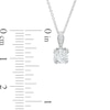 Thumbnail Image 3 of Previously Owned Love's Destiny by Peoples 5/8 CT. T.W. Diamond Solitaire Pendant in 14K White Gold (I/I2)