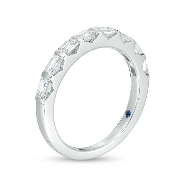 Main Image 2 of Previously Owned Vera Wang Love Collection 3/4 CT. T.W. Emerald-Cut Diamond Band in 14K White Gold (I/SI2)