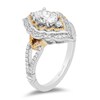 Thumbnail Image 2 of Previously Owned Enchanted Disney Aladdin 1 CT. T.W. Diamond Arabesque Frame Engagement Ring in 14K Two-Tone Gold