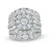 Thumbnail Image 1 of Previously Owned 8 CT. T.W. Diamond Double Frame Multi-Row Engagement Ring in 14K White Gold