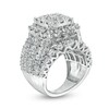 Thumbnail Image 3 of Previously Owned 8 CT. T.W. Diamond Double Frame Multi-Row Engagement Ring in 14K White Gold