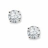 Thumbnail Image 1 of Previously Owned 3/8 CT. T.W. Diamond Solitaire Stud Earrings in 14K White Gold