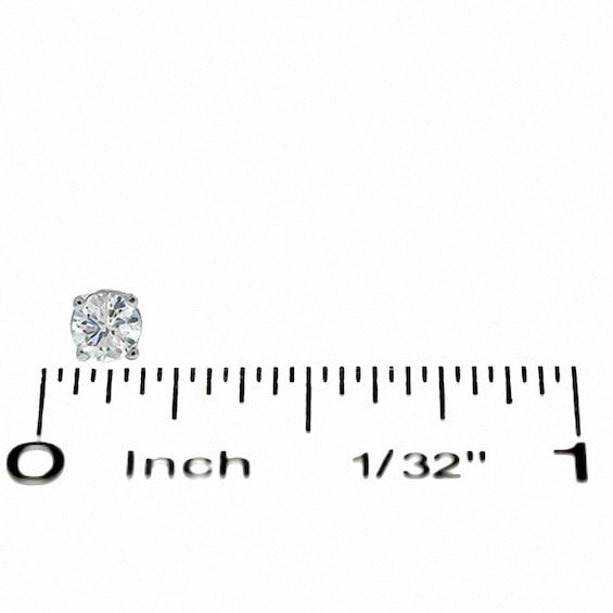Previously Owned 3/8 CT. T.w. Diamond Solitaire Stud Earrings in 14K White Gold