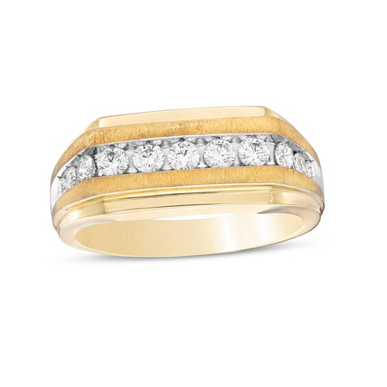 Previously Owned 5/8 CT. T.w. Diamond Graduated Eleven Stone Wedding Band in 10K Gold