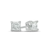 Thumbnail Image 1 of Previously Owned 1/2 CT. T.W. Princess-Cut Diamond Solitaire Stud Earrings in 14K White Gold