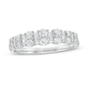 Thumbnail Image 1 of Previously Owned 5/8 CT. T.W. Baguette and Round Diamond Band in 14K White Gold