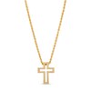 Thumbnail Image 1 of Previously Owned Bold Cross Outline Pendant in 10K Gold