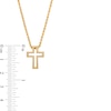 Thumbnail Image 3 of Previously Owned Bold Cross Outline Pendant in 10K Gold