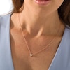 Thumbnail Image 2 of Previously Owned - 1/10 CT. Diamond Solitaire Heart-Shaped Necklace in 10K Rose Gold (I/I3)