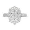 Thumbnail Image 4 of Previously Owned - Marilyn Monroe™ Collection 1 CT. T.W. Multi-Diamond Ornate Frame Engagement Ring in 14K White Gold