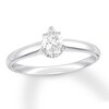 Thumbnail Image 1 of Previously Owned - 1/2 CT. Pear-Shaped Diamond Solitaire Engagement Ring in 14K White Gold (I/I2)
