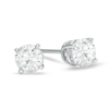 Thumbnail Image 1 of Previously Owned - 1 CT. T.W. Diamond Solitaire Stud Earrings in 14K White Gold (J/I3)