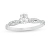 Thumbnail Image 1 of Previously Owned - 1/2 CT. T.W. Oval Diamond Twist Engagement Ring in 14K White Gold