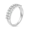 Thumbnail Image 3 of Previously Owned - 1 CT. T.W. Diamond Double Row Anniversary Band in 10K White Gold