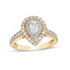 Thumbnail Image 1 of Previously Owned - 1 CT. T.W. Pear-Shaped Diamond Double Frame Engagement Ring in 14K Gold