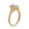 Thumbnail Image 3 of Previously Owned - 1 CT. T.W. Pear-Shaped Diamond Double Frame Engagement Ring in 14K Gold