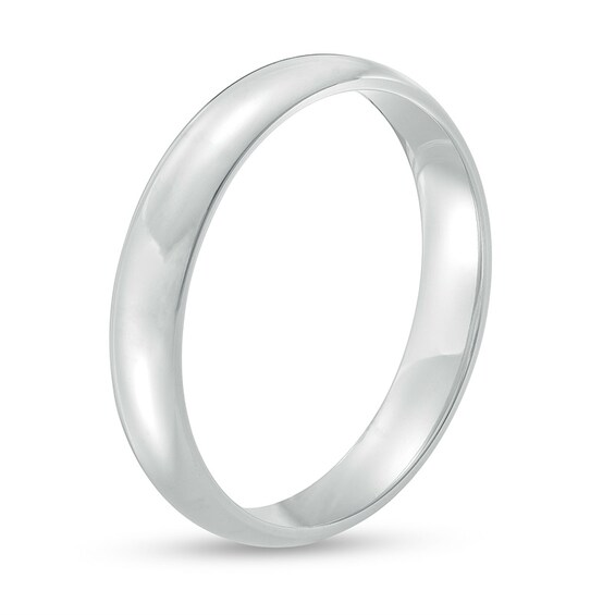 Previously Owned - 4.0mm Low Dome Wedding Band in 14K White Gold