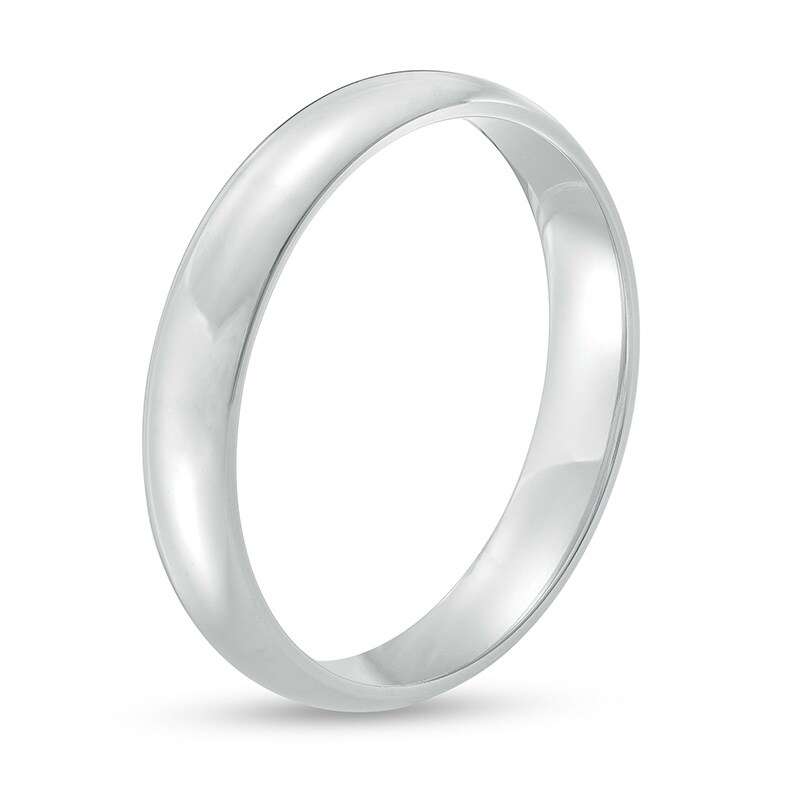 Main Image 3 of Previously Owned - 4.0mm Low Dome Wedding Band in 14K White Gold