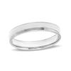 Thumbnail Image 1 of Previously Owned - 4.0mm Low Dome Comfort-Fit Wedding Band in 10K White Gold