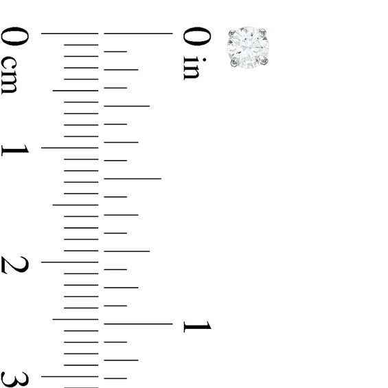 Previously Owned - 1/4 CT. T.w. Diamond Solitaire Stud Earrings in 10K White Gold