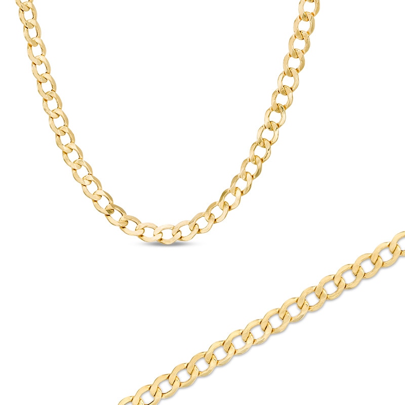 Main Image 1 of Previously Owned - 5.3mm Curb Chain Necklace and Bracelet Set in 10K Gold