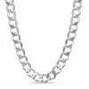 Thumbnail Image 1 of Previously Owned - Men's 7.6mm Curb Chain Necklace in Sterling Silver - 24"