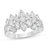 Thumbnail Image 1 of Previously Owned - 2 CT. T.W. Composite Diamond Pyramid Ring in 10K White Gold