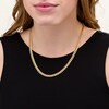 Thumbnail Image 2 of Previously Owned - Made in Italy 6.2mm Cuban Curb Chain Necklace in Hollow 10K Gold - 20"
