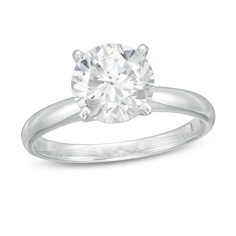 Main Image 1 of Previously Owned - 2 CT.  Lab-Grown Diamond Solitaire Engagement Ring in 14K White Gold (F/VS2)