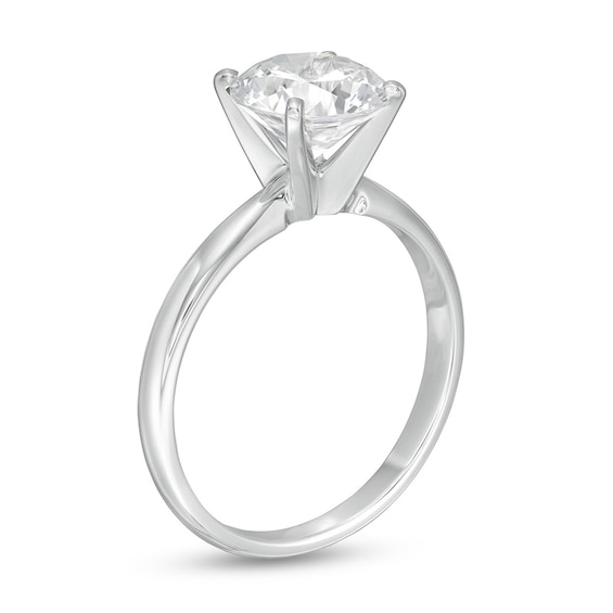 Previously Owned - 2 CT. Lab-Grown Diamond Solitaire Engagement Ring in 14K White Gold (F/Vs2)