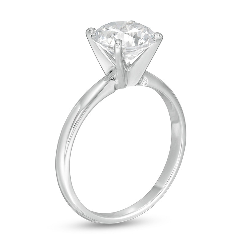 Main Image 3 of Previously Owned - 2 CT.  Lab-Grown Diamond Solitaire Engagement Ring in 14K White Gold (F/VS2)