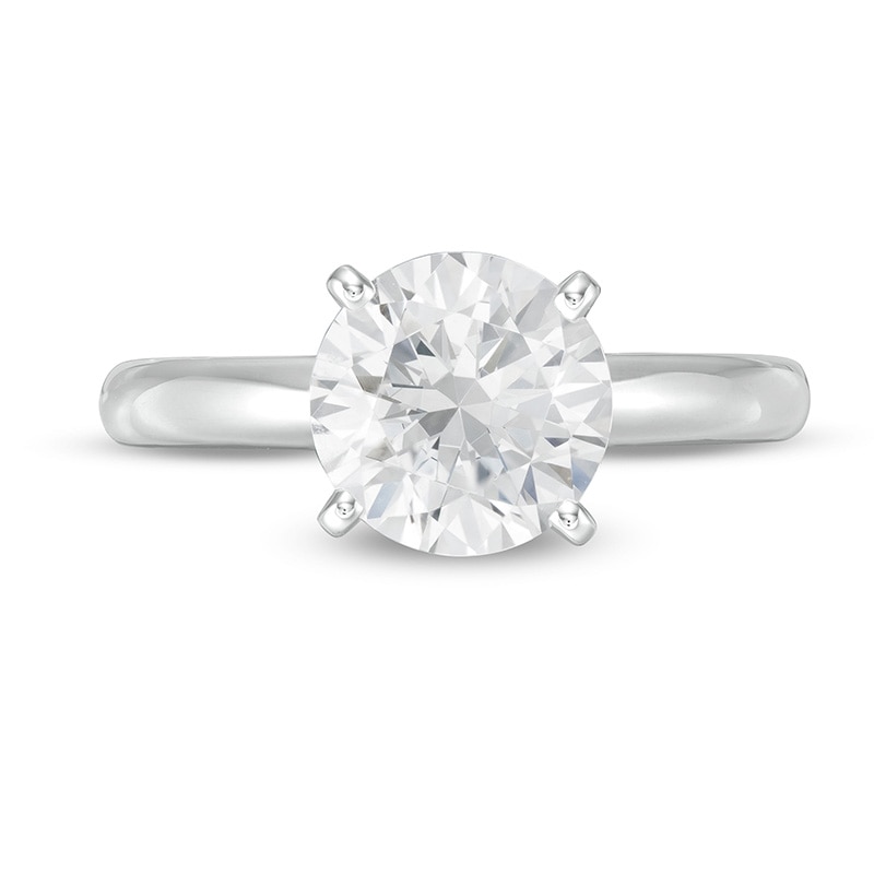 Main Image 4 of Previously Owned - 2 CT.  Lab-Grown Diamond Solitaire Engagement Ring in 14K White Gold (F/VS2)