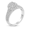 Thumbnail Image 2 of Previously Owned - 1 CT. T.W. Composite Baguette and Round Diamond Frame Engagement Ring in 14K White Gold